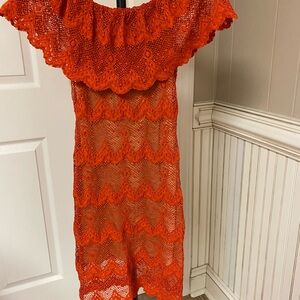 Nightcap clothing, dress, orange size small